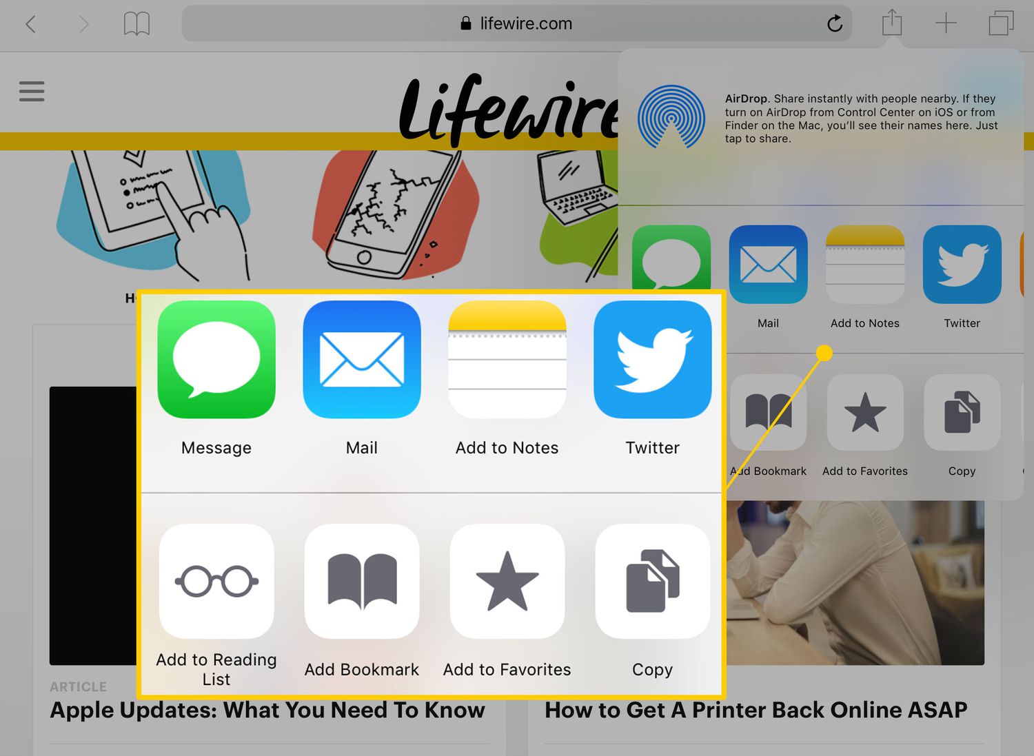 How to Share Photos, Websites, and Files on the iPad