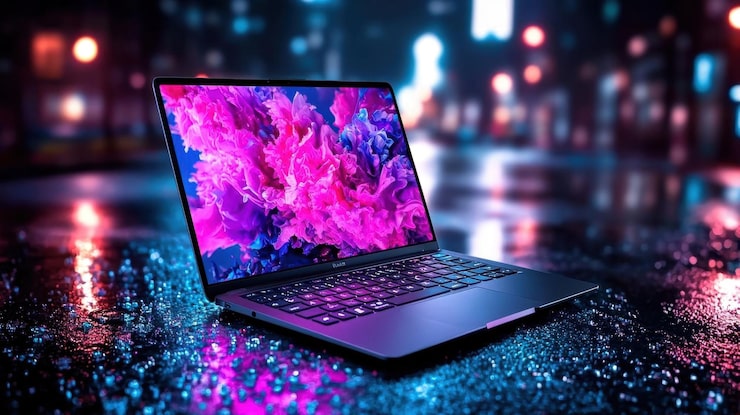 A student in India using a lightweight 15.6 inch laptop for online classes and project work.